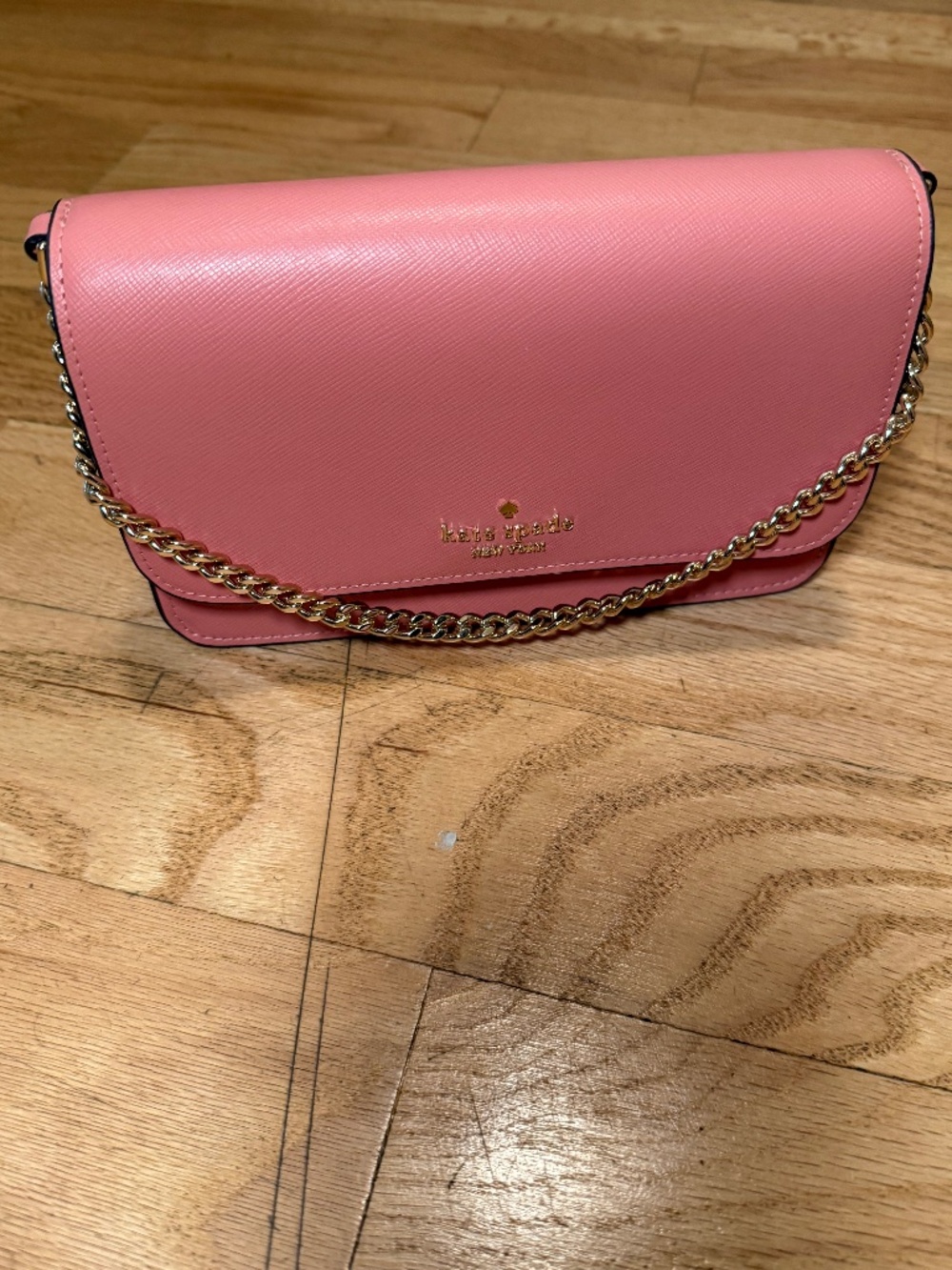 NWOT Kate Spade New York Pink Saffiano Leather Convertible Crossbody Shoulder Ba